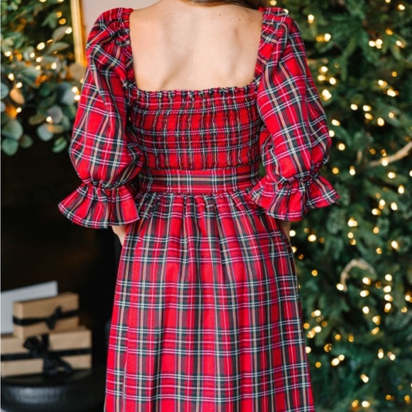 Mistletoe Plaid Dress - Picture 6 of 7